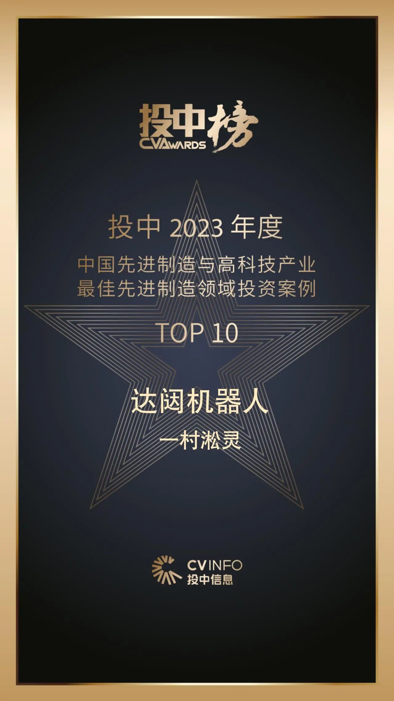理事动态 | 一村资本再获2023年投中·中国私募股权投资机构百强
